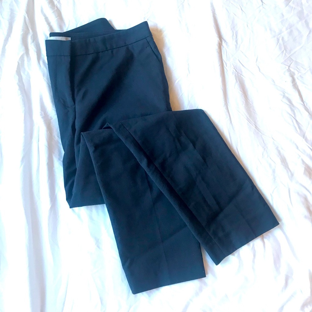 H&M Navy Blue Straight Leg Trousers, size US 8